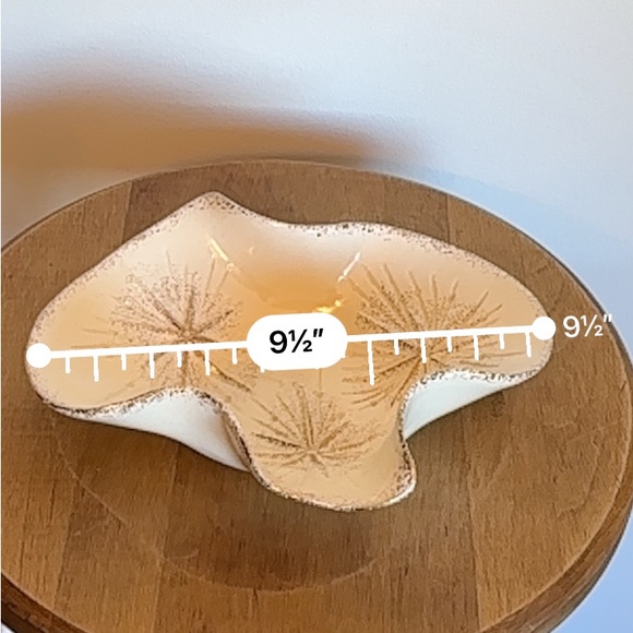 SOLD- Vintage MCM Atomic Starburst Design Dish Gift California Original #741 - Picture 14 of 16